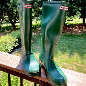 Green Hunter Boots (Original Tall), size UK 6, US 7M/8F, EU 39